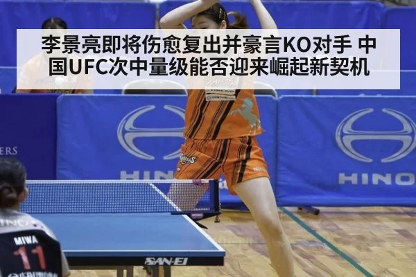 李景亮即将伤愈复出并豪言KO对手 中国UFC次中量级能否迎来崛起新契机